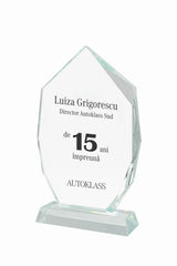 CR 16 | Trofeu din Cristal Personalizabil - TrophyShop