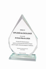 CR 15 | Trofeu din Cristal Personalizabil - TrophyShop