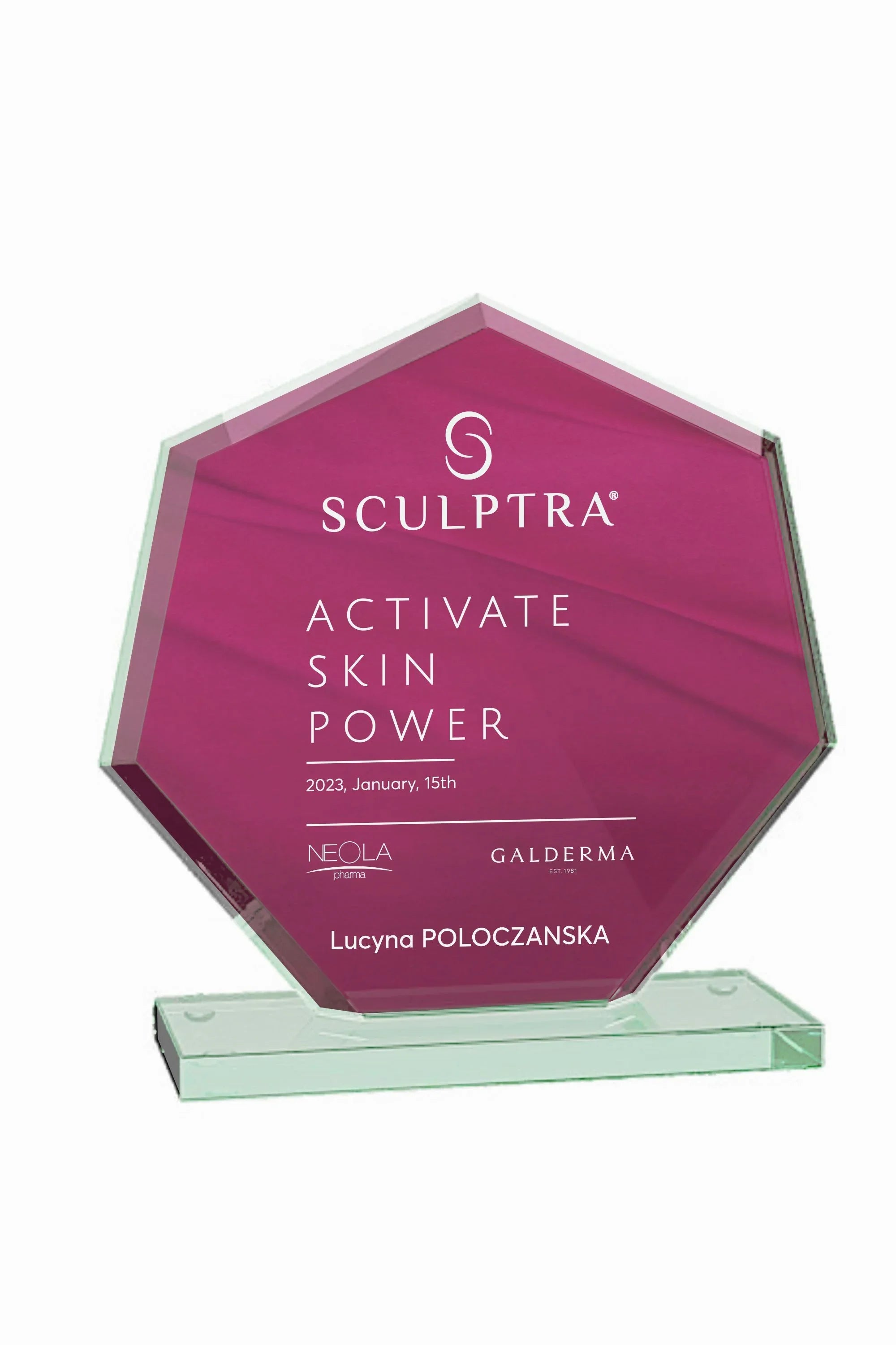 GSW 023 | Trofeu din Sticlă Personalizabil - TrophyShop
