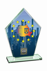 GSW 027 | Trofeu din Sticlă Personalizabil - TrophyShop