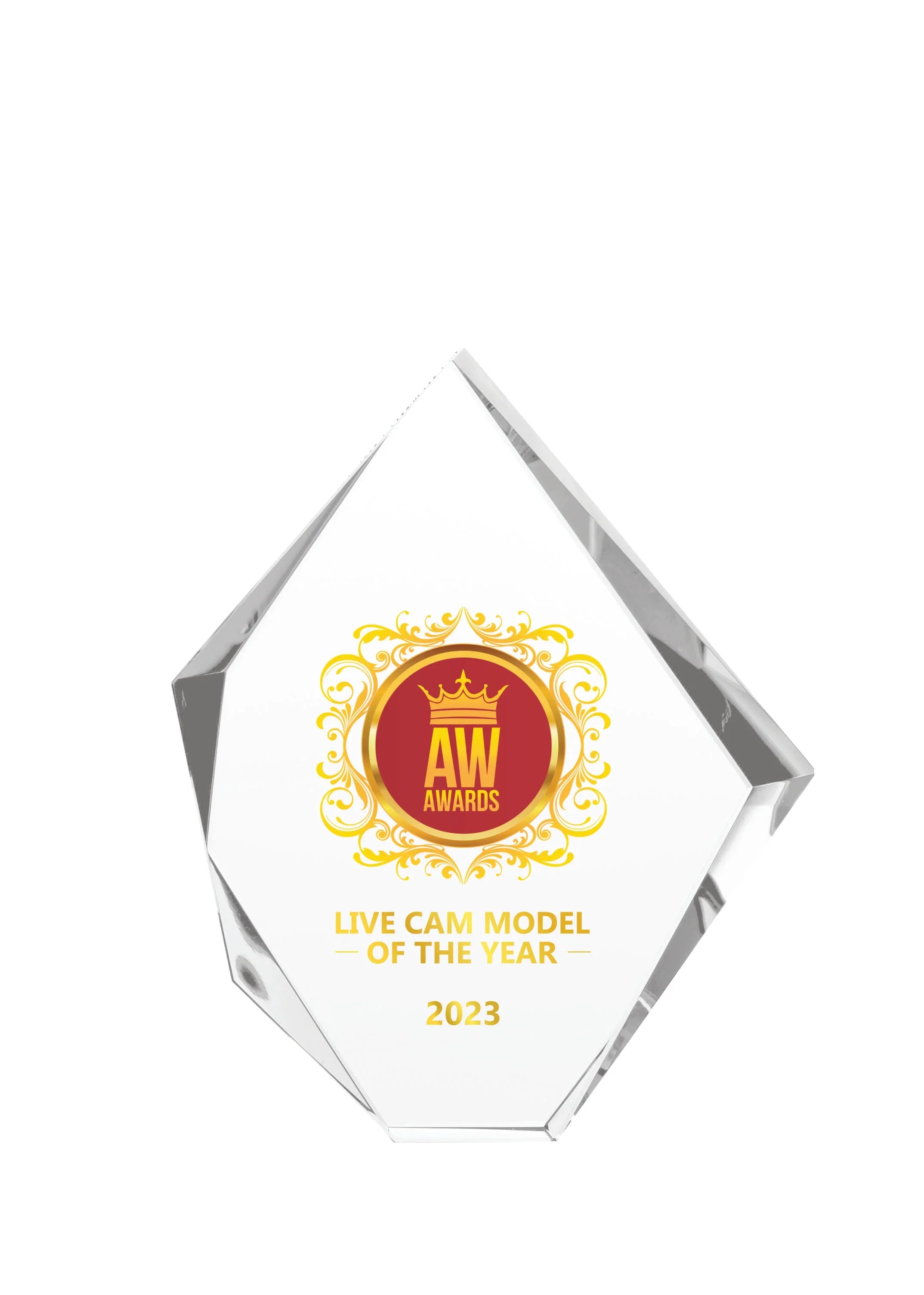 CR 19 | Trofeu din Cristal Personalizabil - TrophyShop