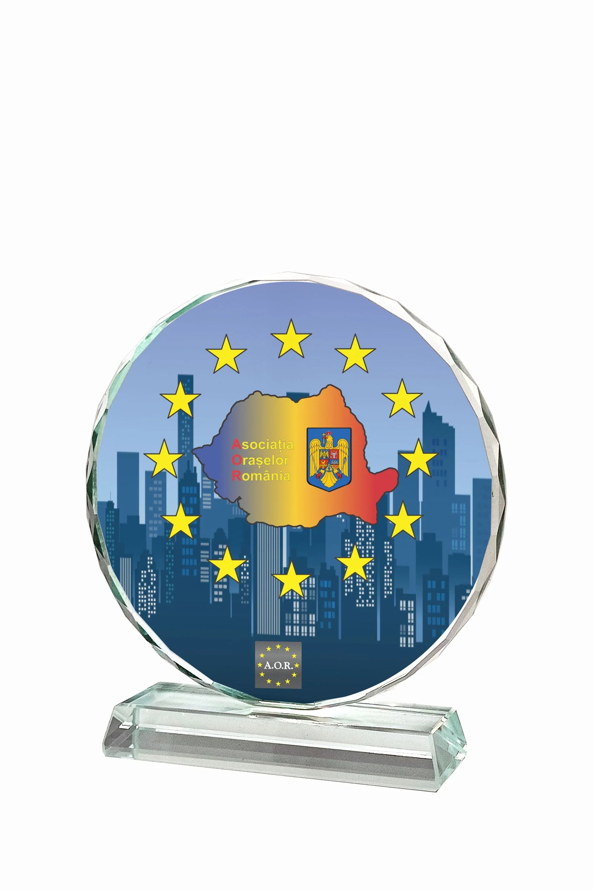 CR 08 | Trofeu din Cristal Personalizabil - TrophyShop
