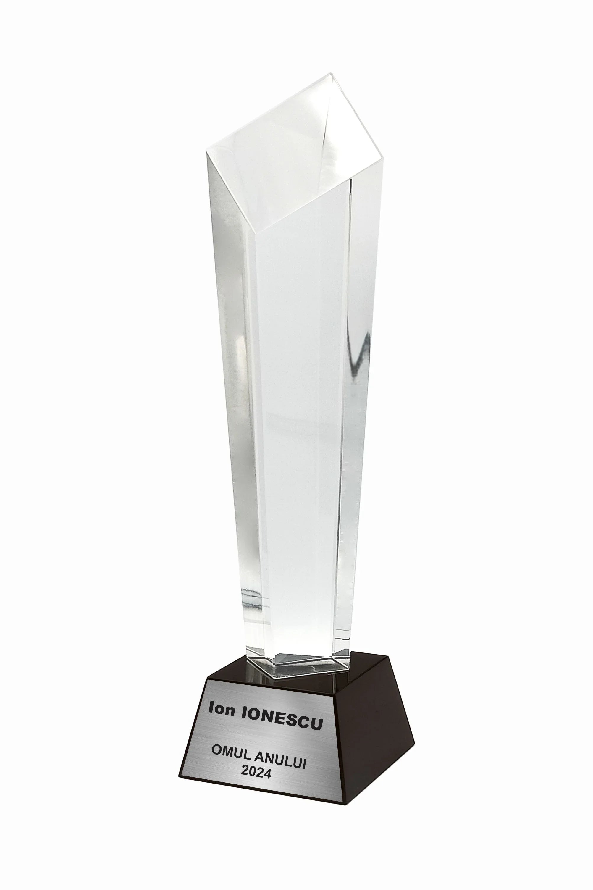 CR 09 | Trofeu din Cristal Personalizabil - TrophyShop