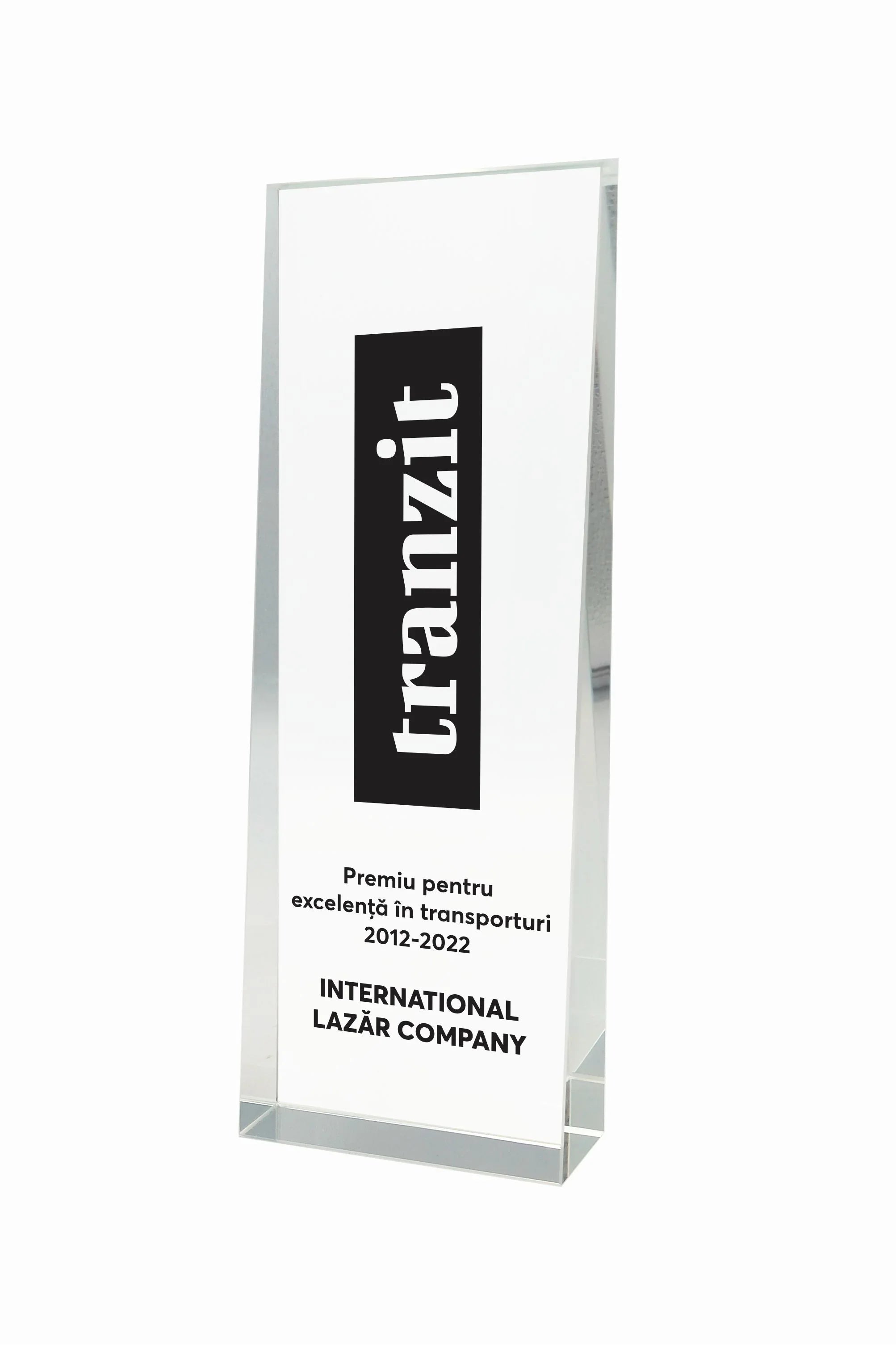 CR 20 | Trofeu din Cristal Personalizabil - TrophyShop