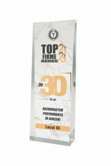 CR 20 | Trofeu din Cristal Personalizabil - TrophyShop