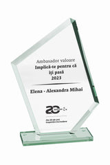 GSW 016 | Trofeu din Sticlă Personalizabil - TrophyShop